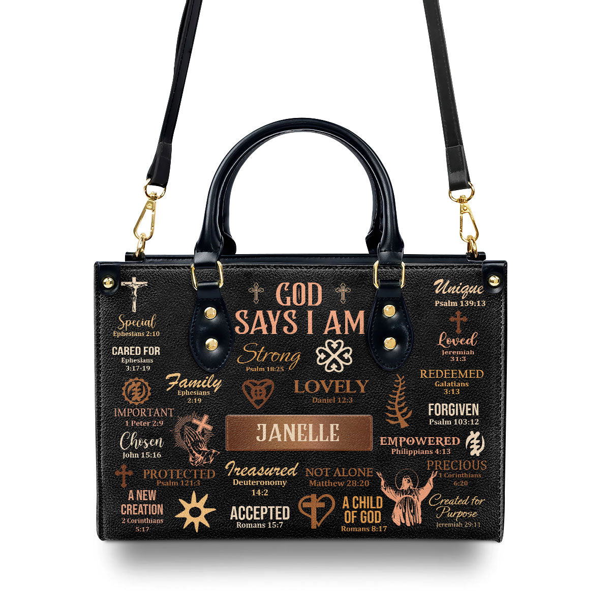 God_Says_I_Am_ _Personalized_Leather_Handbag_HN02_4