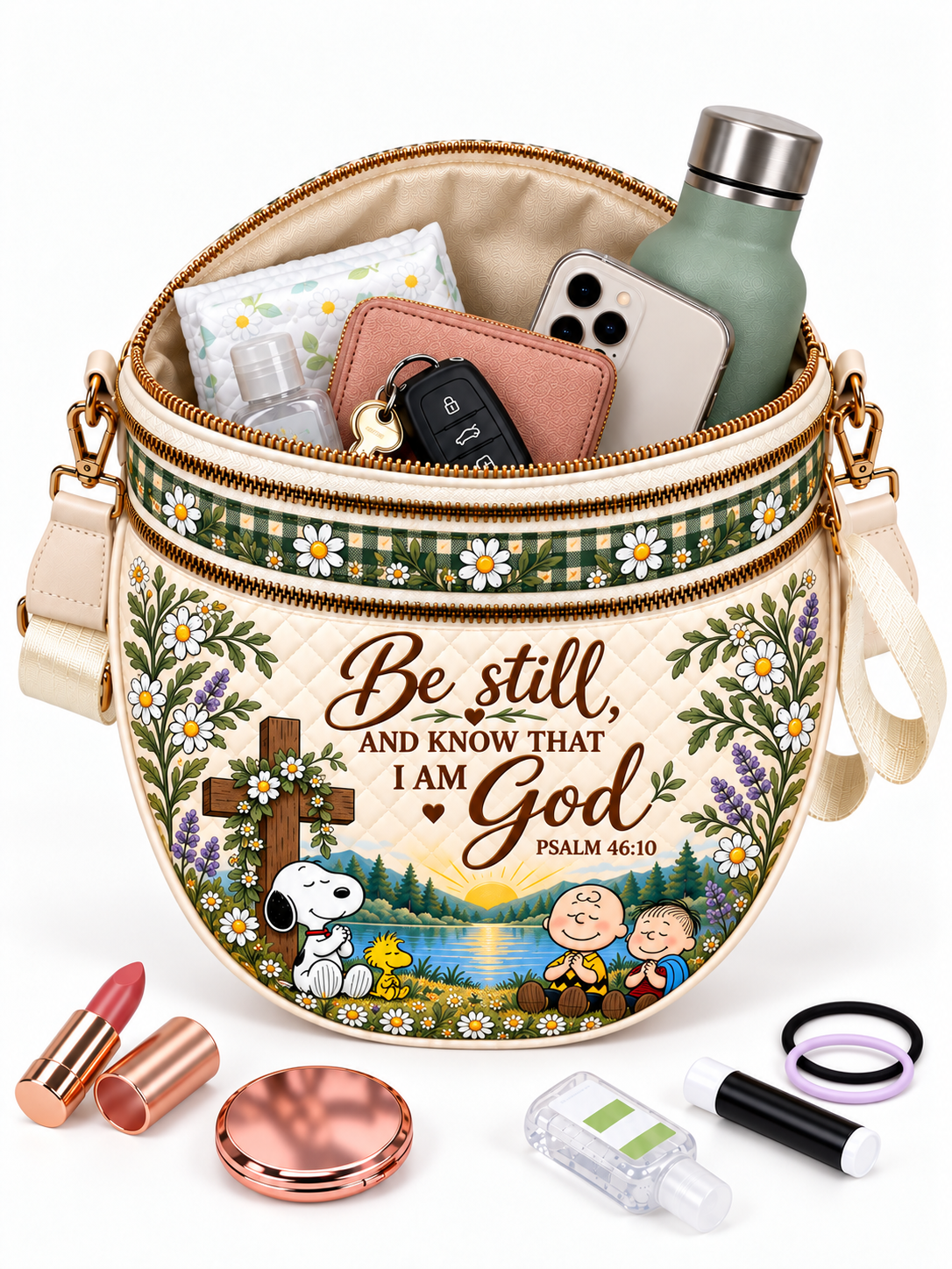 god beloved be still and know psalm 46 10 christian gift for her personalized crossbody bag 6