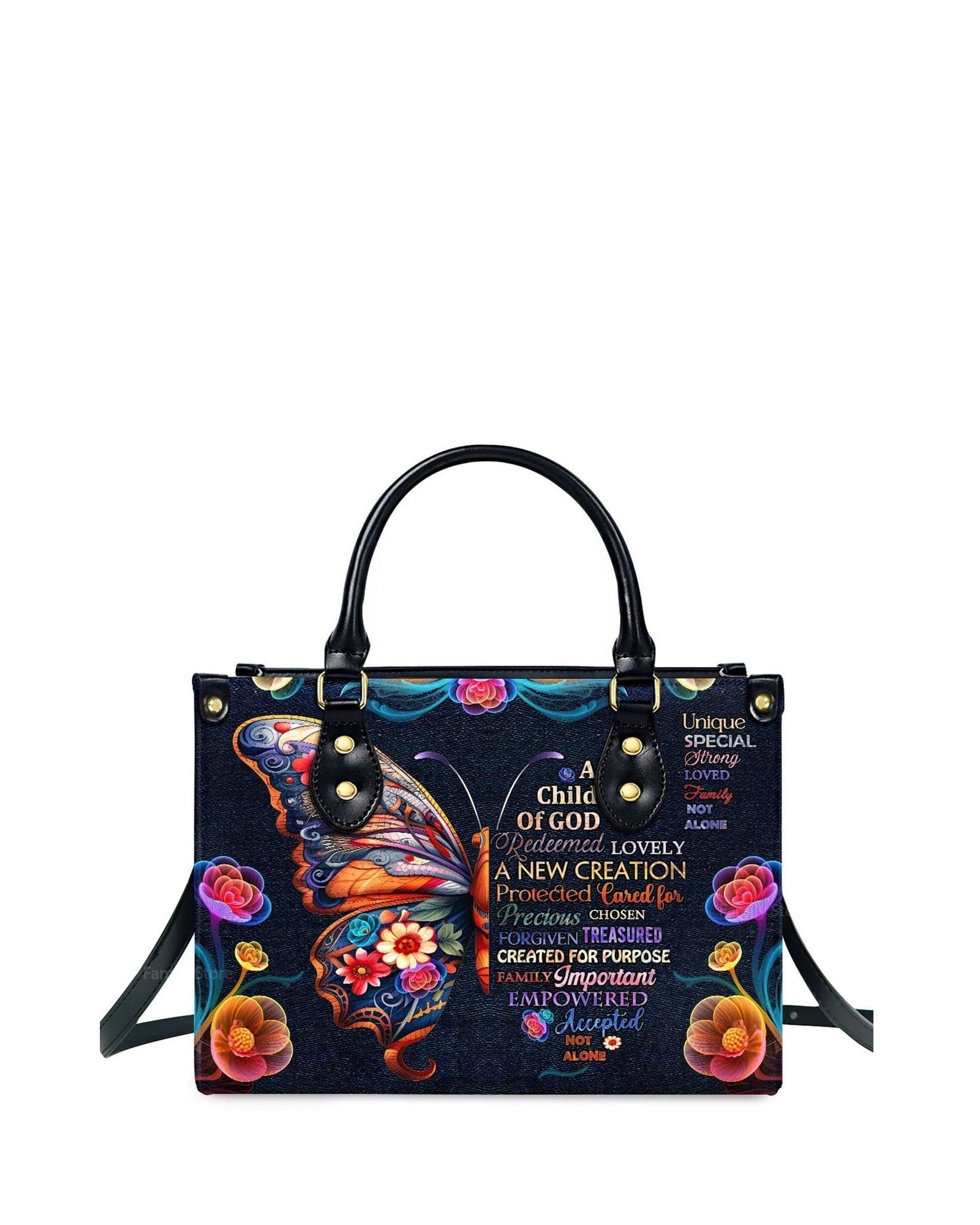 god beloved child of god thoughtful gift for christians personalized leather handbag at4080961