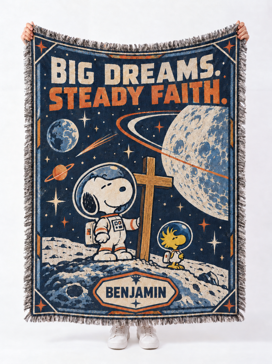 god beloved custom name big dreams steady faith astronaut christian gift for kids 1