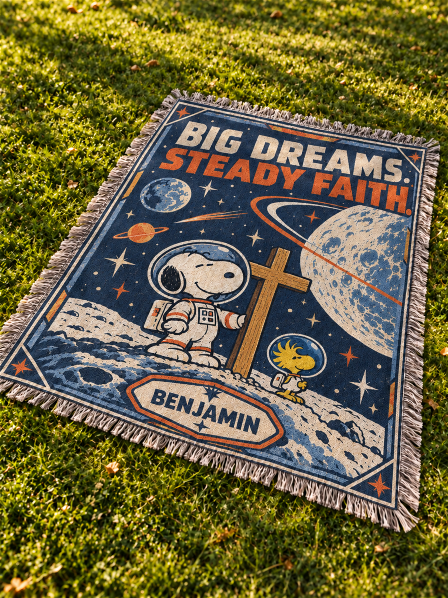 god beloved custom name big dreams steady faith astronaut christian gift for kids 5