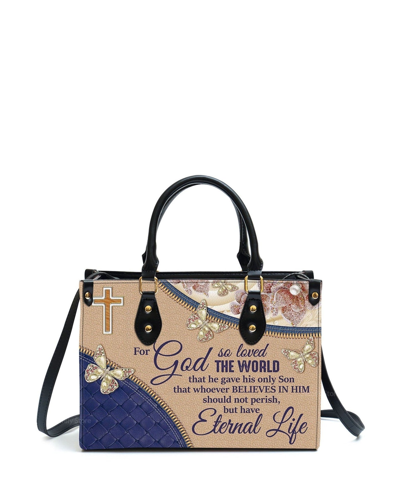 god beloved for god so loved the world personalized leather handbag