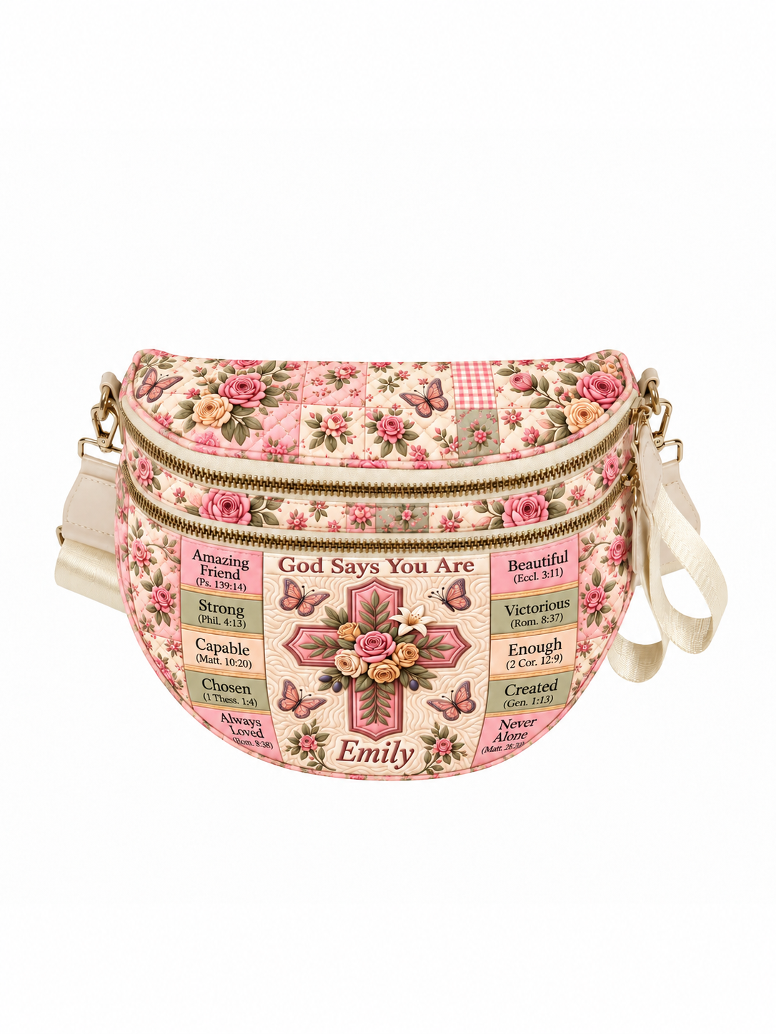 god beloved god says you are christian bible verse gift for her personalized crossbody bag 1