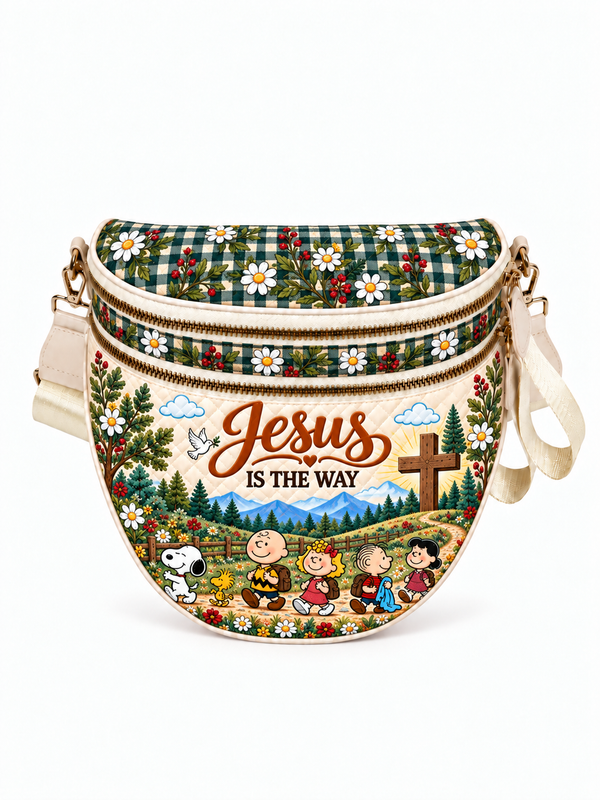 God Beloved - Jesus Is The Way Gift For Her - Personalized Crossbody Bag
