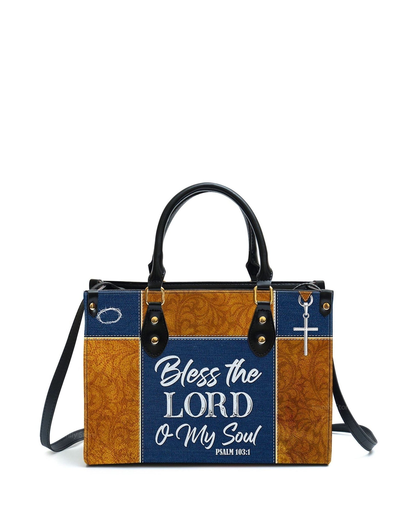 god beloved psalm 1031 bless the lord o my soul personalized leather handbag at4081314