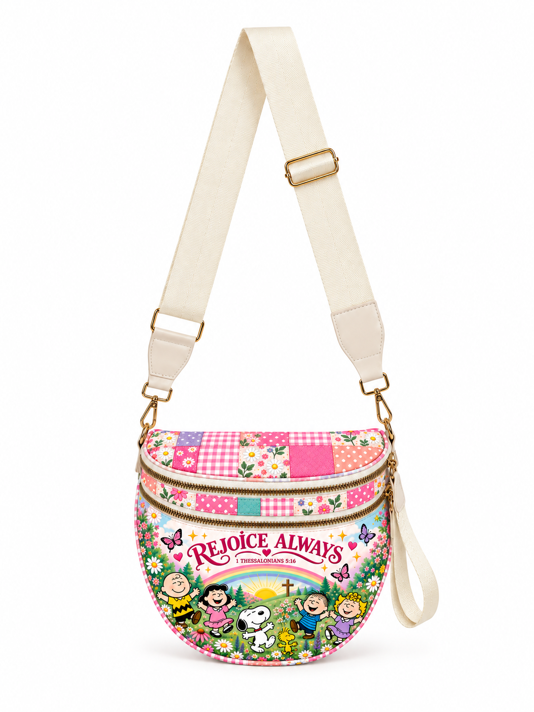 god beloved rejoice always 1 thessalonians 5 16 gift for her personalized crossbody bag 2
