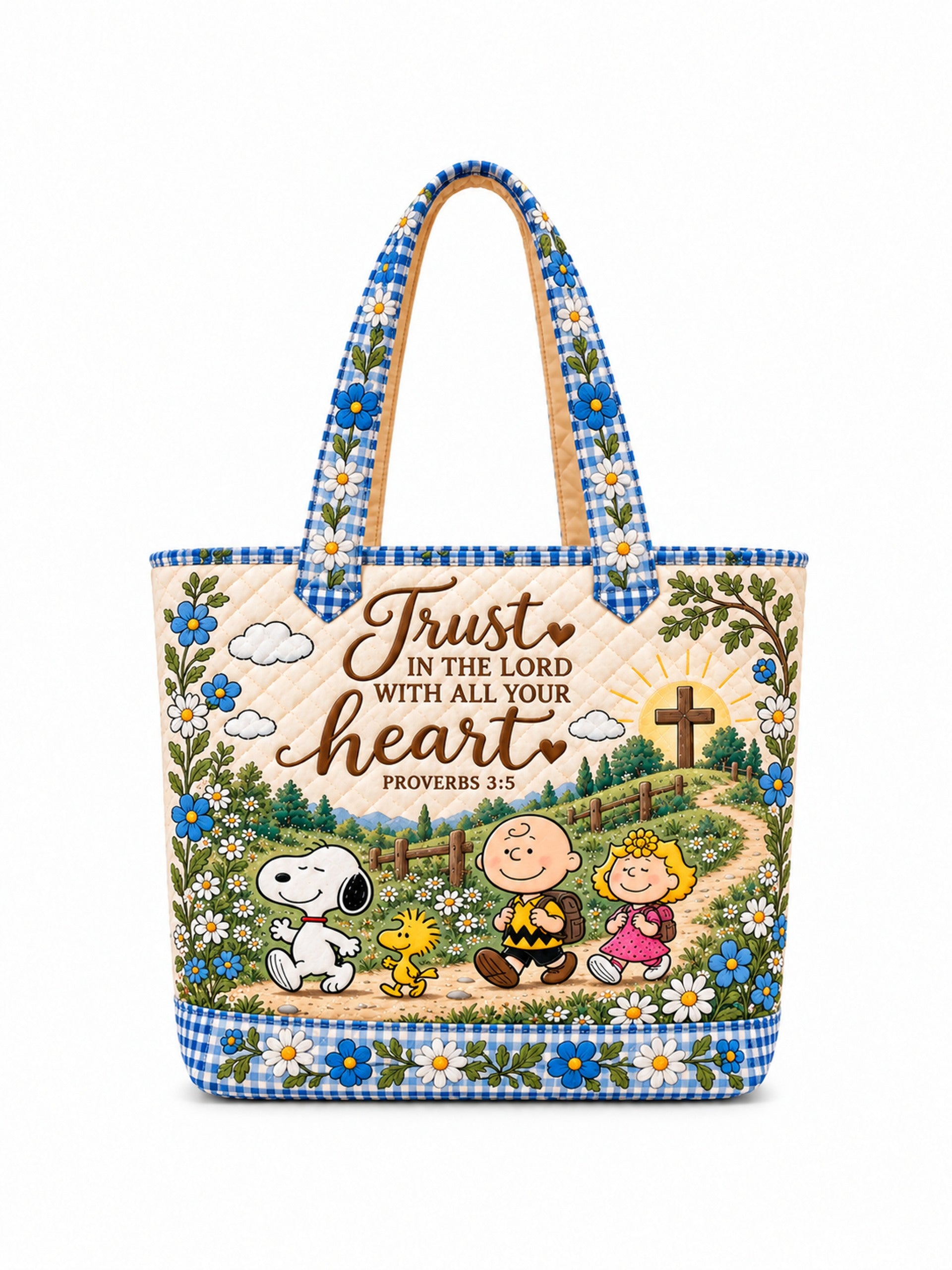 god beloved trust in the lord proverbs 3 5 nutty gang christian gift for her personalized quilted tote bag