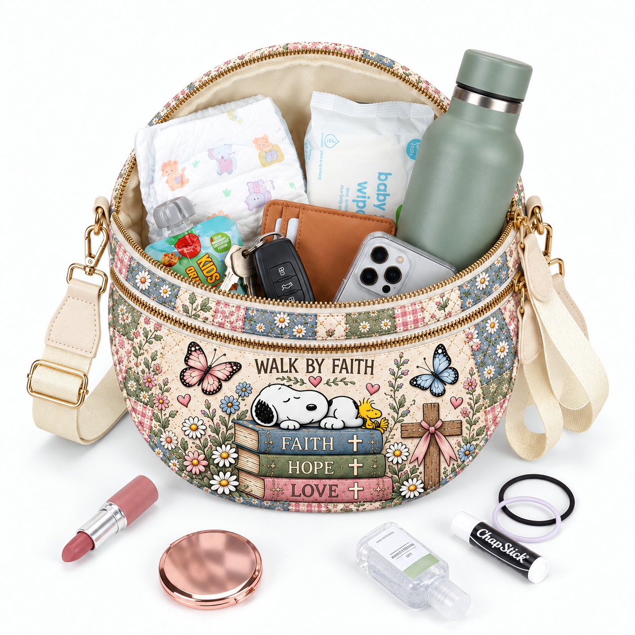 god beloved walk by faith gift for her personalized crossbody bag 4