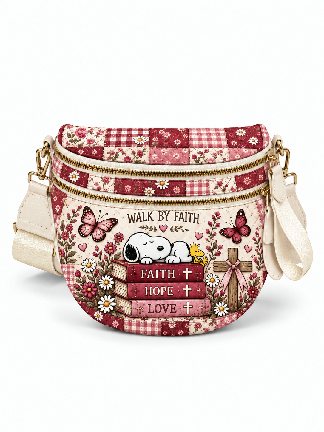 god beloved walk by faith gift for her personalized crossbody bag berry rose