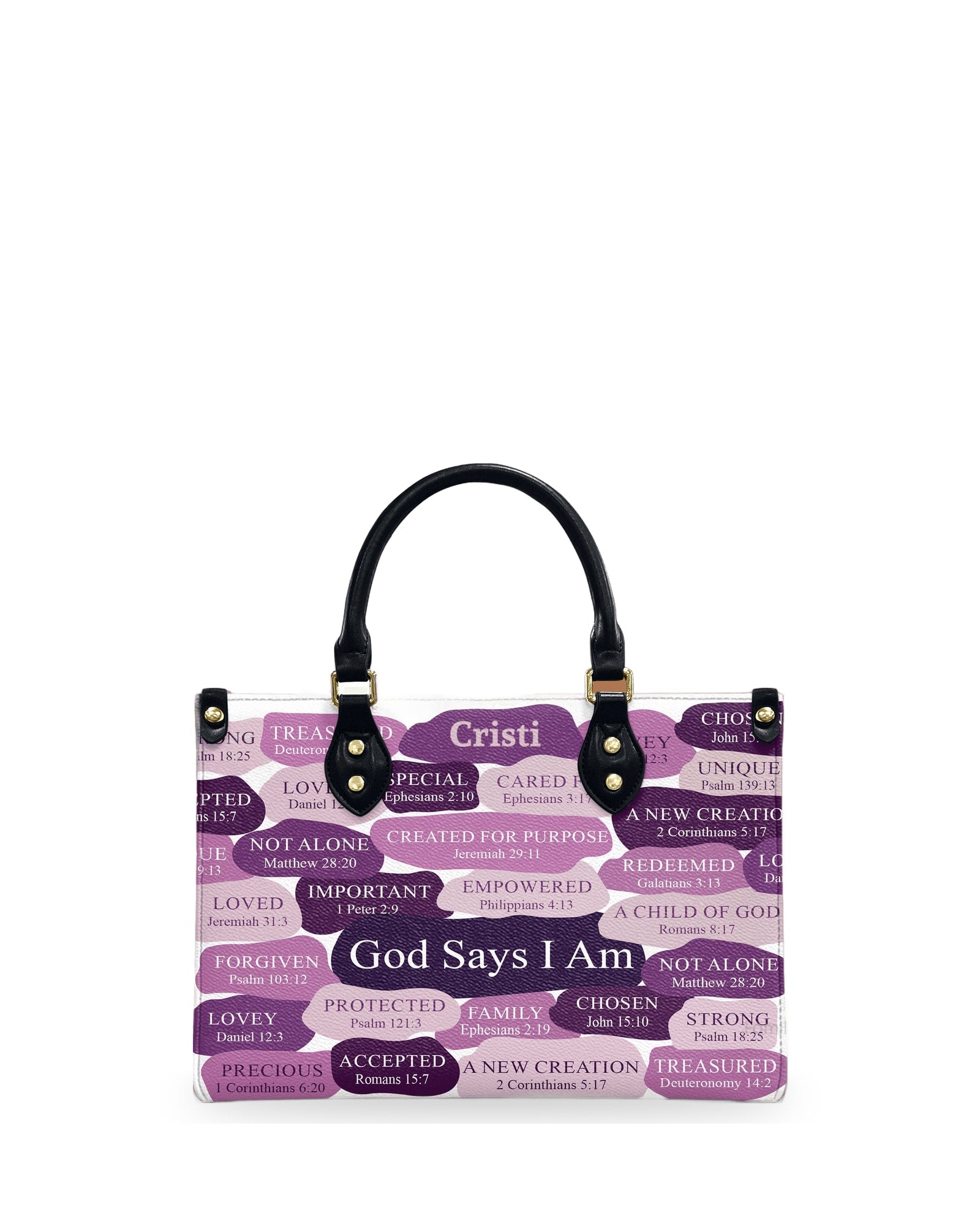 god beloved what god says about you unique personalized leather handbag at4081243