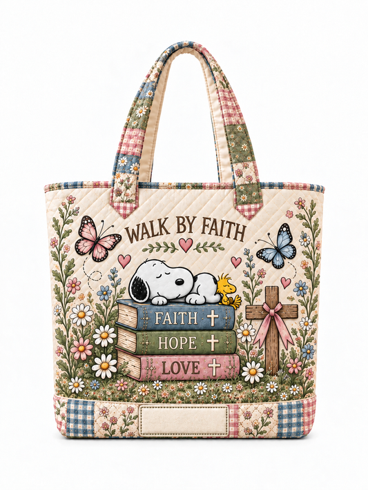 01 Walk_By_Faith_Gift_For_Her_ _Quilted_Tote_Bag_Vintage_Meadow_ _Blank_Name_Panel_6fe18135 e8cd 4045 a71e f496f59460f0