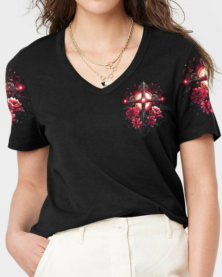 IWouldRatherStandWithGod Women_sAllOverPrintShirt_5