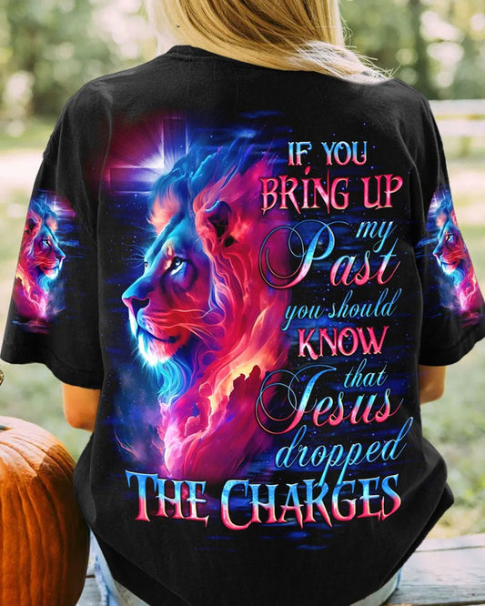 JesusDroppedTheChargesLion Women_sAllOverPrintShirt_1