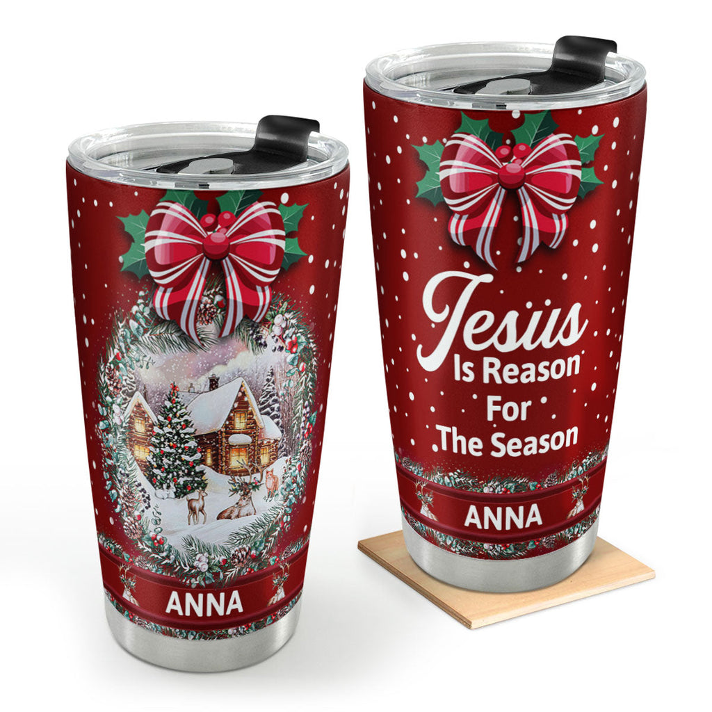 JesusIsReasonForTheSeasonPersonalizedStainlessSteelTumbler_6