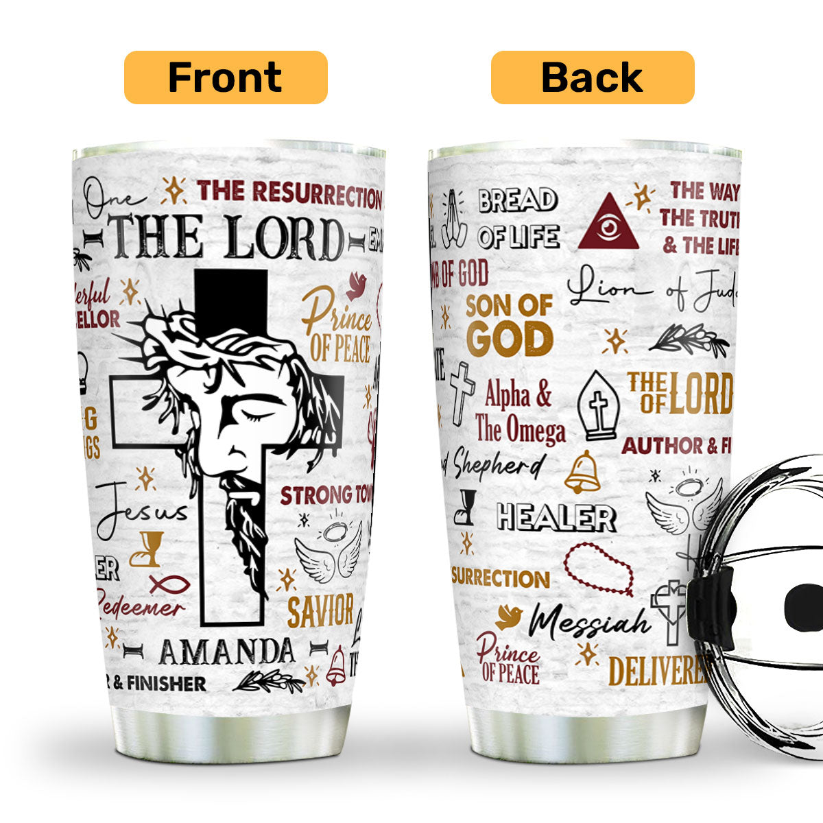 JesusTheLordOfLordsPersonalizedStainlessSteelTumbler_4