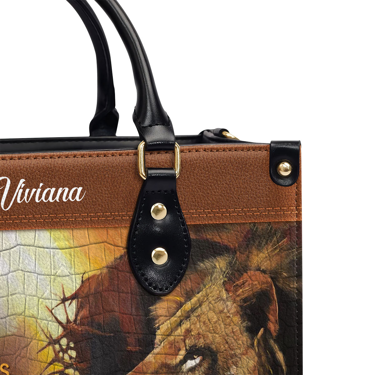 UniquePersonalizedLeatherHandbag ThereIsPowerInTheNameOfJesusFamilyStore4