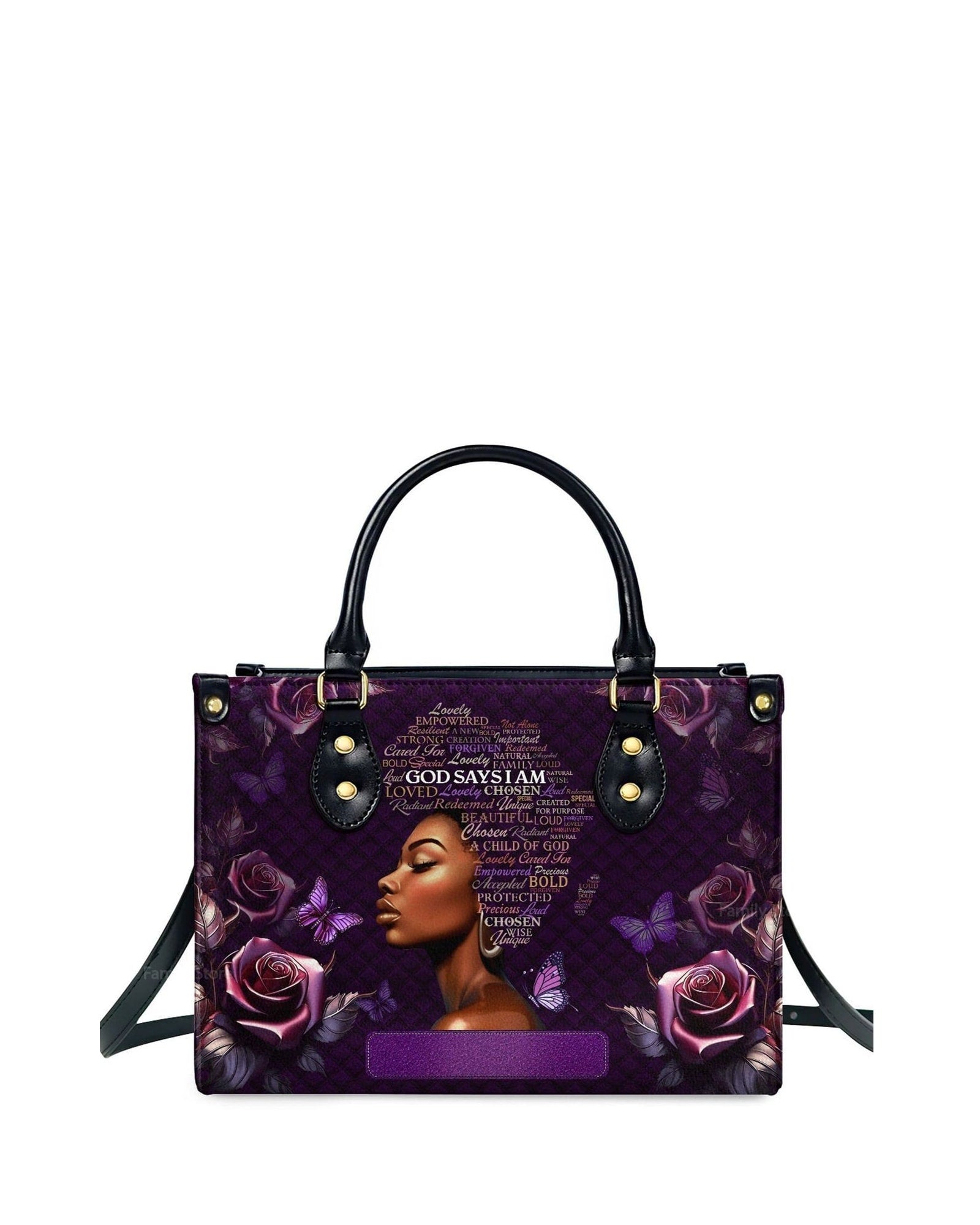 god beloved africa map thoughtful gift for christians personalized leather handbag at4080944