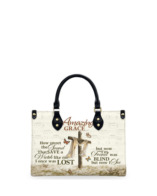god beloved amazing grace thoughtful gift for christians personalized leather handbag at4080946