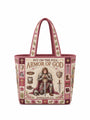 god beloved armor of god ephesians 6 11 woman warrior christian gift for her personalized quilted tote bag