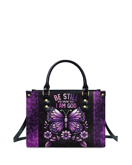god beloved be still and know that i am god unique personalized leather handbag at4080952