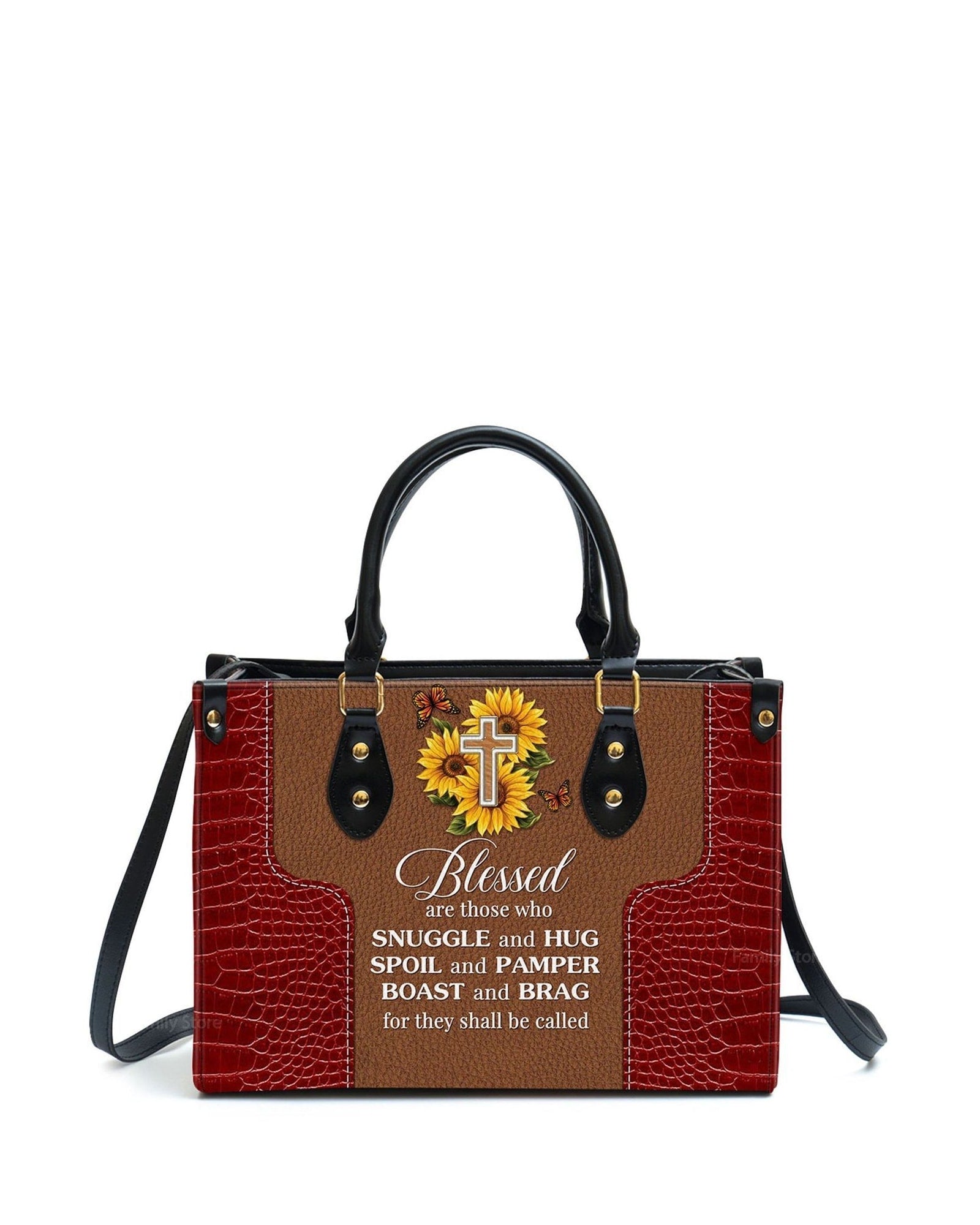 god beloved blessed are those who spoil and pamper thoughtful gift for christians personalized leather handbag at4081335