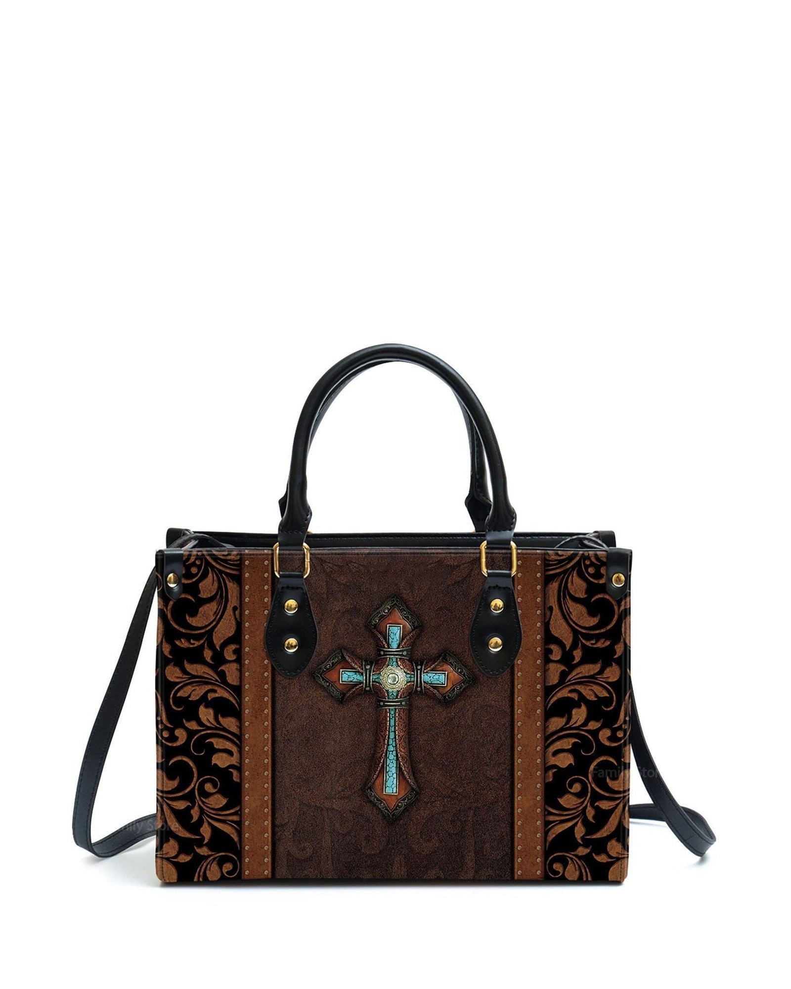 god beloved cross awesome personalized leather handbag at4081451