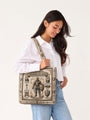 god beloved full armor of god ephesians 6 11 18 christian knight gift for her personalized quilted tote bag lifestyle