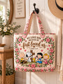 god beloved he first loved us 1 john 4 19 nutty gang christian gift for her personalized quilted tote bag hanging