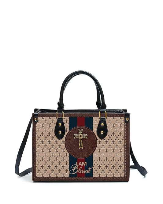 god beloved i am blessed personalized leather handbag