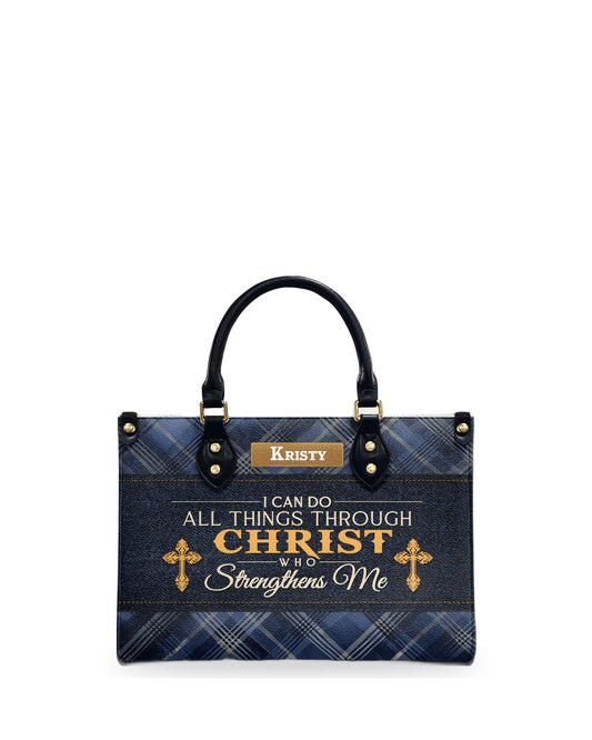 god beloved i can do all things personalized leather handbag 2