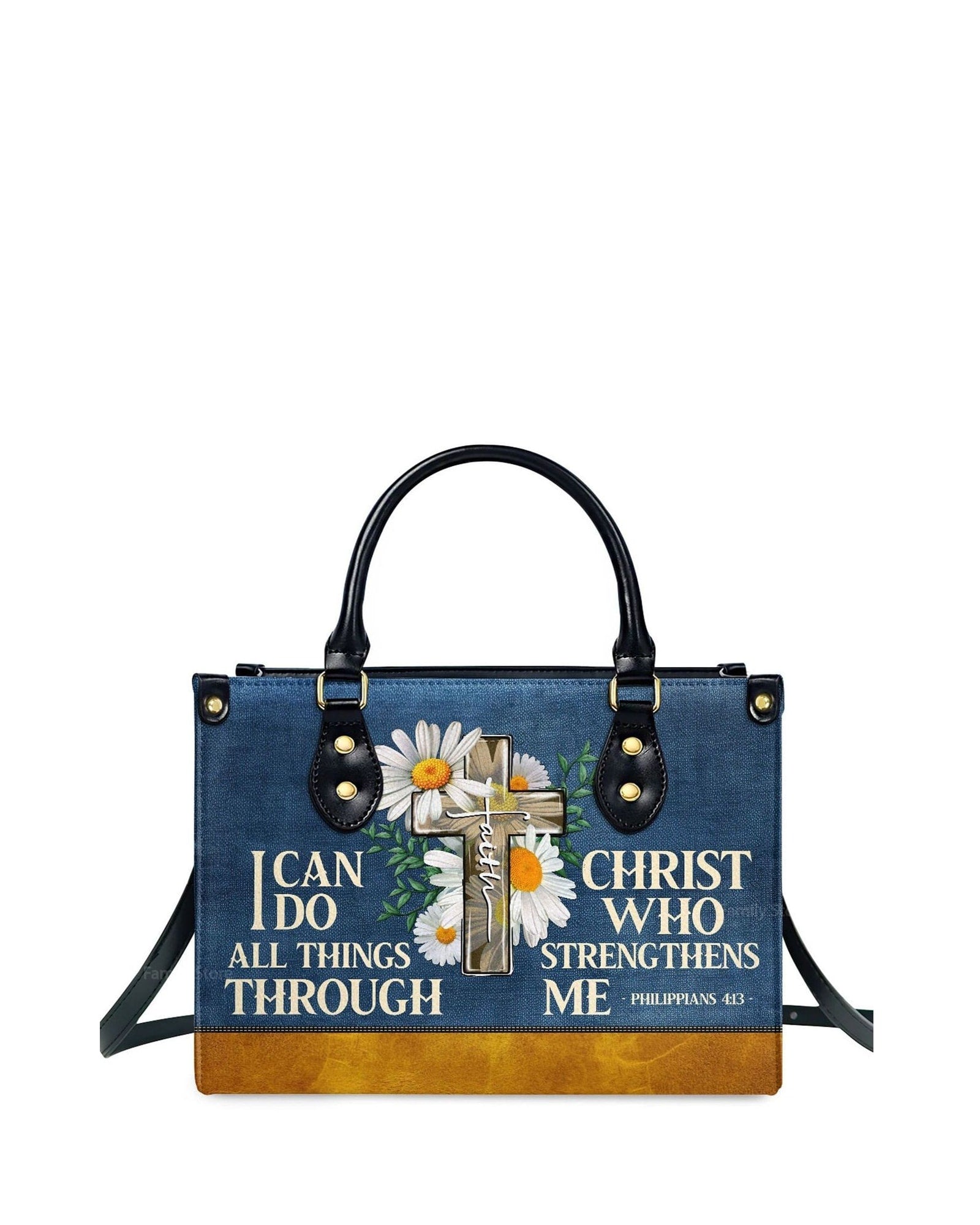 god beloved i can do all things personalized leather handbag