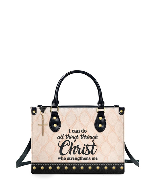 god beloved i can do all things through christ beautiful personalized leather handbag at4081342