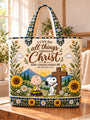 god beloved i can do all things through christ nutty gang christian gift for her personalized quilted tote bag on table_011cae96 0e6b 4710 9c80 a5516e1bd641
