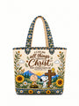 god beloved i can do all things through christ nutty gang christian gift for her personalized quilted tote bag