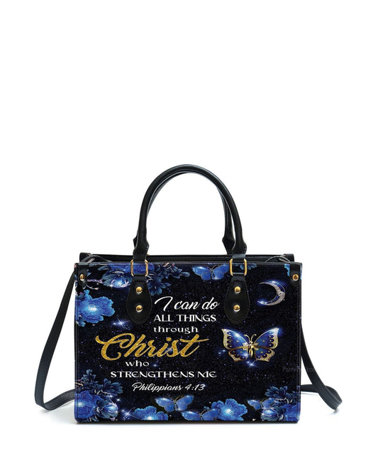 god beloved i can do all things through christ thoughtful gift for christians personalized leather handbag at4080820