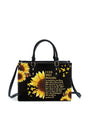 god beloved i can only imagine sunflower and cross personalized leather handbag at4080914