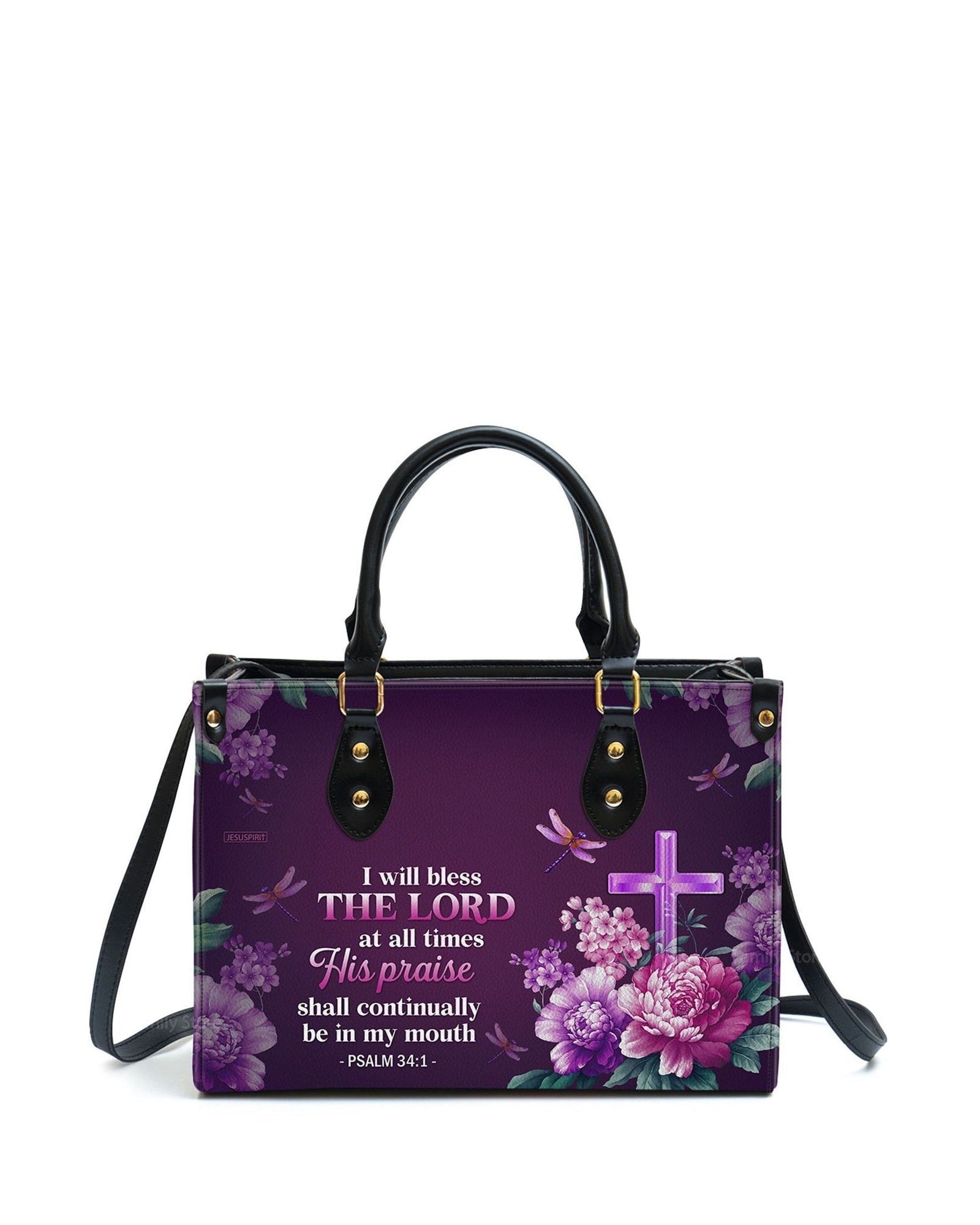 god beloved i will bless the lord scripture gifts for women of god personalized leather handbag at4081322
