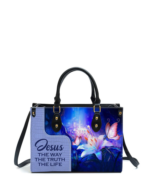 god beloved jesus the way the truth the life personalized leather handbag