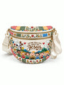 god beloved let me tell you about my jesus floral garden crossbody bag multicolor