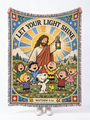 god beloved let your light shine matthew 5 16 christian gift for kids personalized woven 1