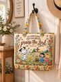 god beloved praise the lord psalm 150 6 nutty gang christian gift for her personalized quilted tote bag hanging