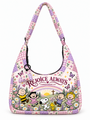 god beloved rejoice always 1 thessalonians 5 16 gift for her quilted hobo shoulder bag lavender rose