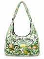 god beloved rejoice always 1 thessalonians 5 16 gift for her quilted hobo shoulder bag mint sage