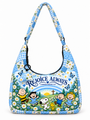 god beloved rejoice always 1 thessalonians 5 16 gift for her quilted hobo shoulder bag sky blue