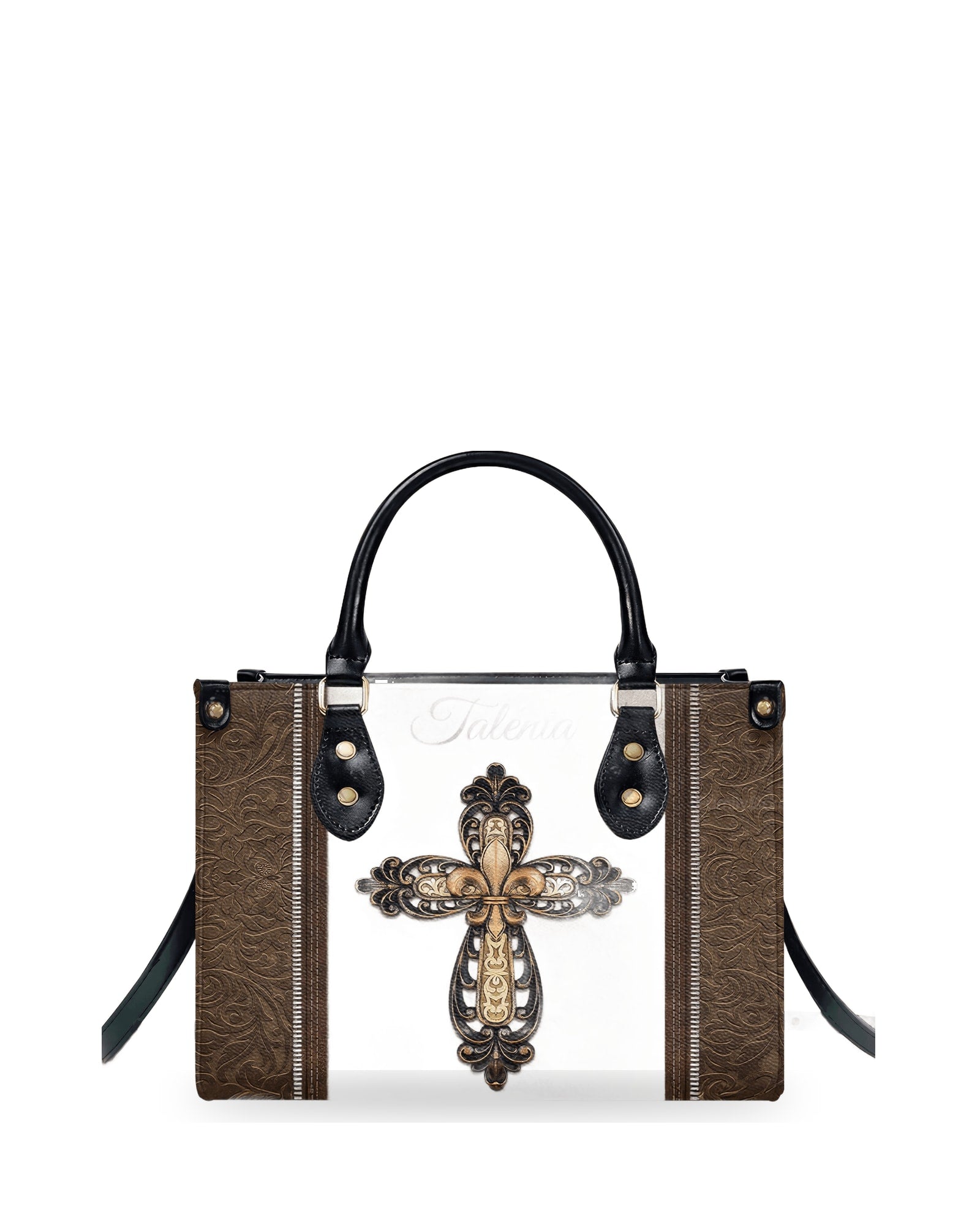 god beloved special cross unique personalized leather handbag at4081419