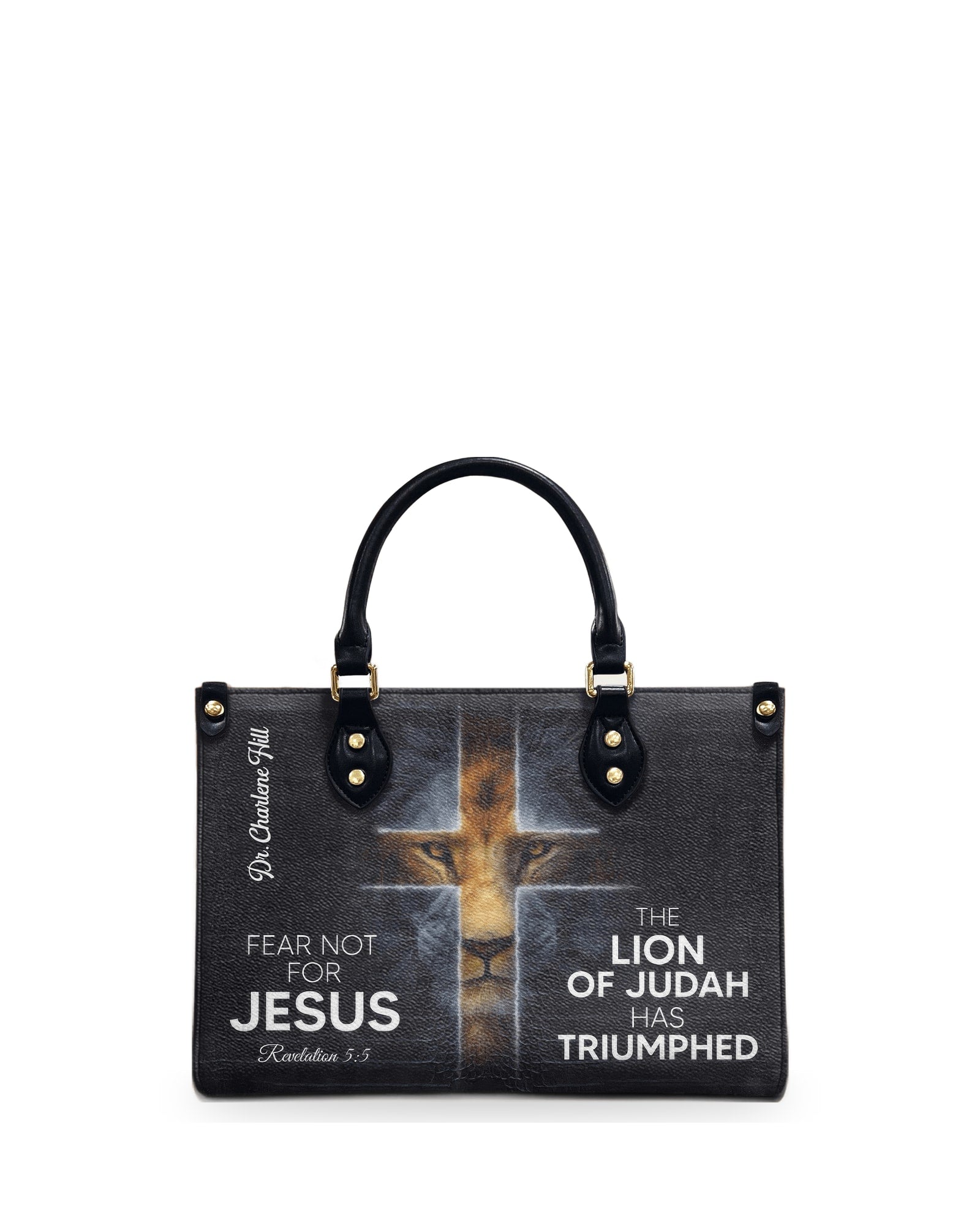 god beloved the lion of judah has triumphed unique personalized leather handbag at4081343