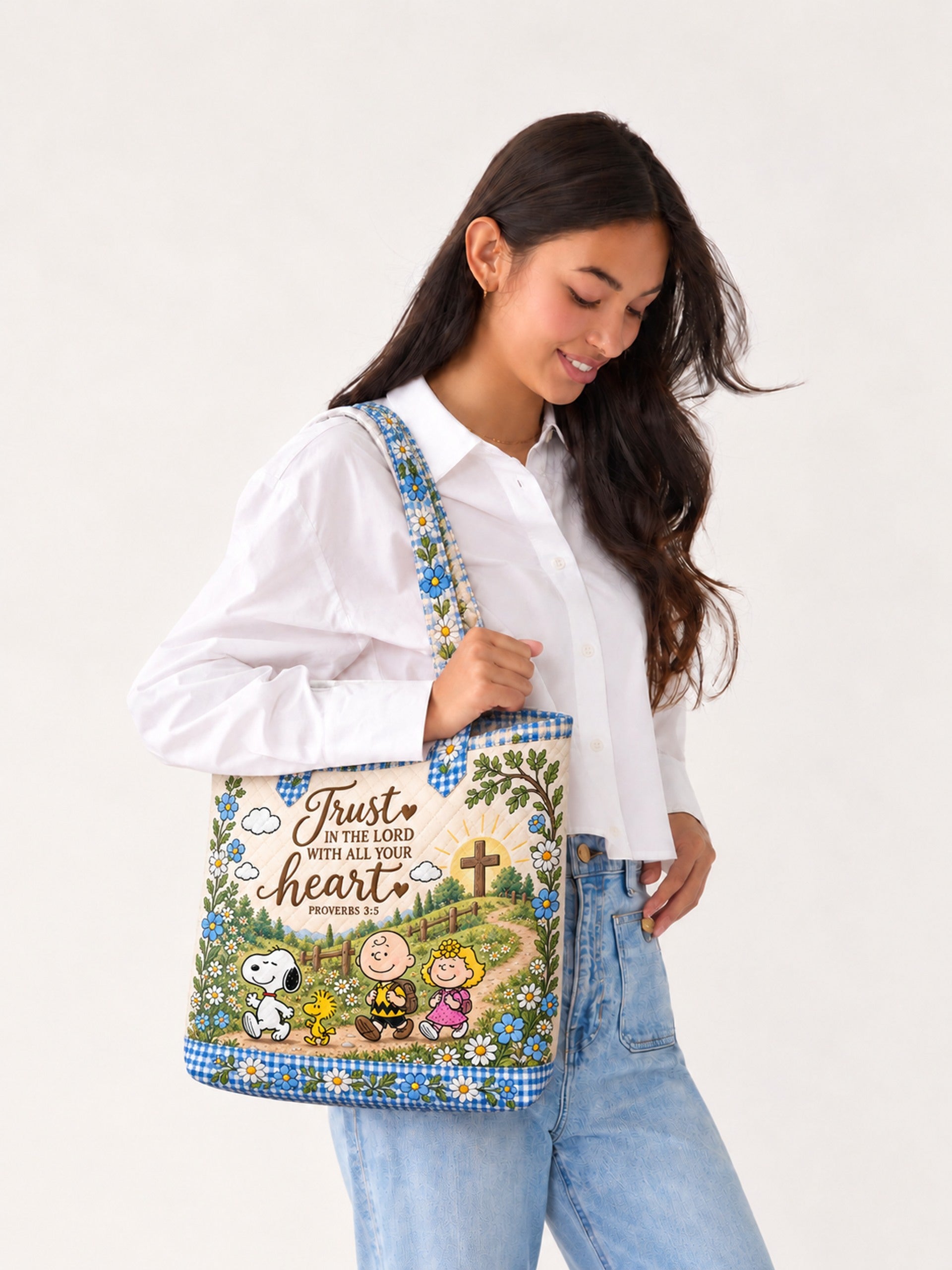 god beloved trust in the lord proverbs 3 5 nutty gang christian gift for her personalized quilted tote bag lifestyle