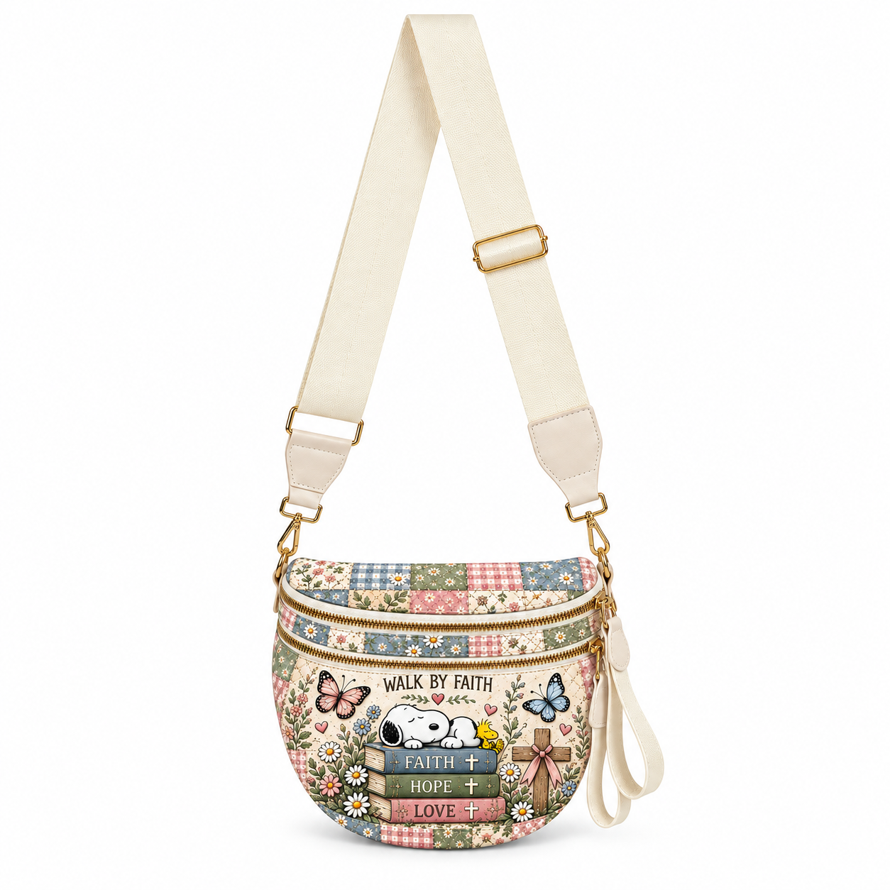 god beloved walk by faith gift for her personalized crossbody bag 2