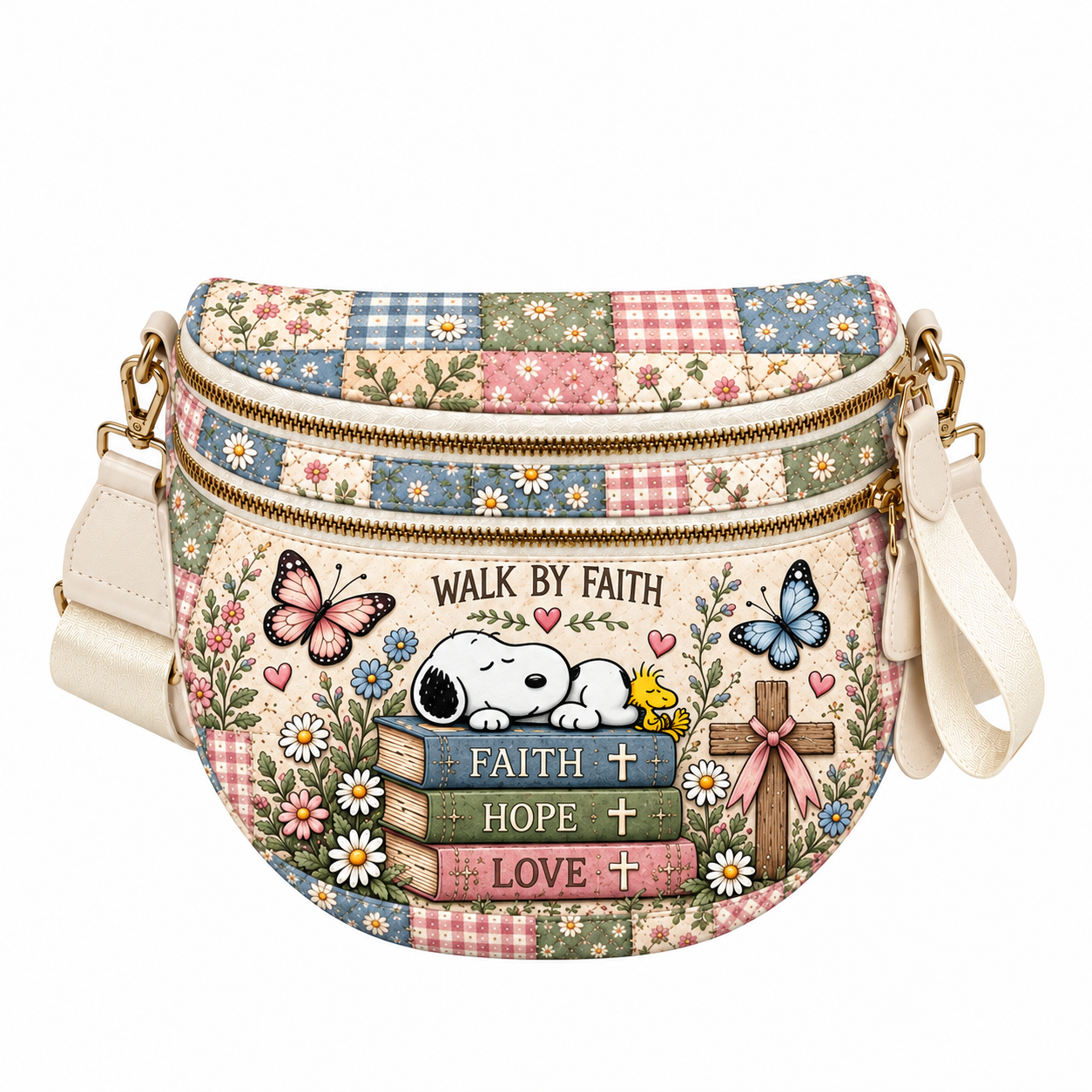 god beloved walk by faith gift for her personalized crossbody bag 5