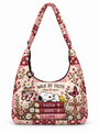 god beloved walk by faith gift for her quilted hobo shoulder bag berry rose